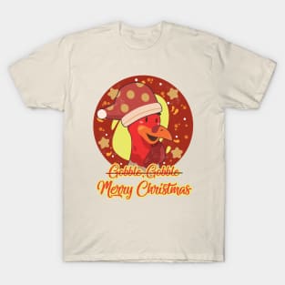 Gobble Gobble Turkey Merry Christmas T-Shirt